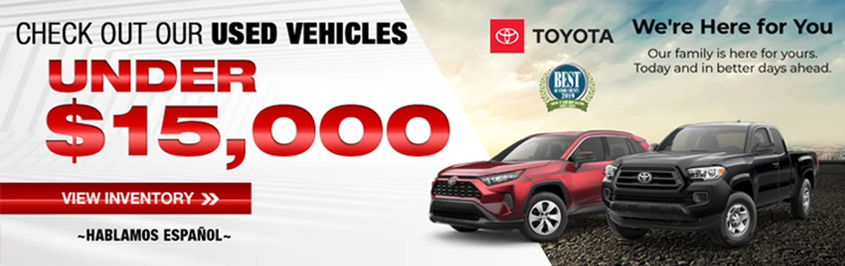 Used Vehicles Under $15,000